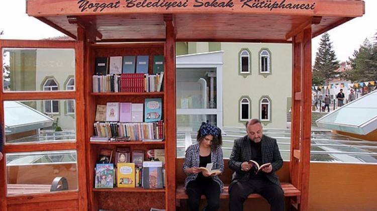  Yozgat'ta 'Sokak Kütüphaneleri' Oluşturuldu