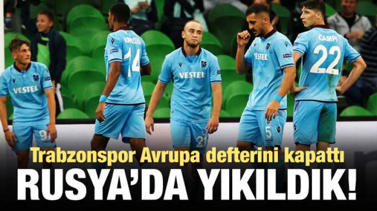 Trabzonspor Avrupa defterini kapattı!