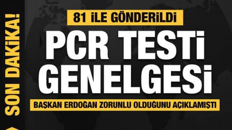 İçişleri Bakanlığı'ndan son dakika 81 il valiliğine "PCR Testi Zorunluluğu" genelgesi